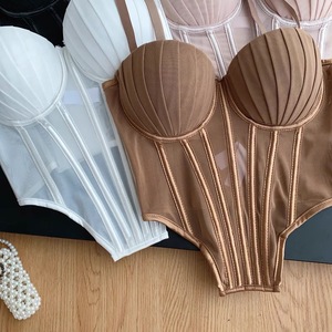 Fishbone Bra with Detachable Straps, Sexy Tubular Top That Cinches the Chest and Has Detachable Straps As a Back <strong>Support</strong> <strong>Vest</strong> - Product Image 4