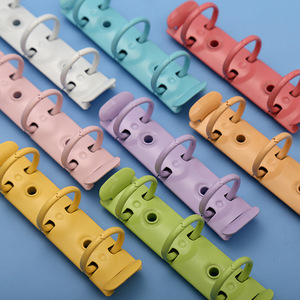 Anillas Metálicas Pequeñas para Encuadernación, Coloridas, de 3 Orificios, para Hojas Sueltas, Clips de Papelería de Oficina, 89 mm, Suministro Directo de Fábrica - Product Image 1