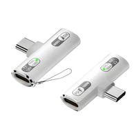 Adaptateur double USB-C femelle vers Type-C mâle en alliage d'aluminium PD100W 2-en-1, convertisseur d'extension de transfert sonore Hi-Fi rapide 10 Gbit/s
