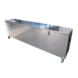 Customized Aluminum Tool Boxes with wheels Waterproof Aluminum Truck Tool Box for Trailer