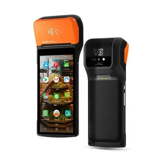 SUNMI V2PRO Android 7.1 NFC All-In-One Pos 4G GPS Scanner 1D 2D ระบบ Pos เครื่องพิมพ์58มม. สำหรับซูเปอร์มาร์เก็ต