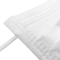 Hubei Haixin Non Tissé Double Masques À Rayures Nasales 3Ply Masque Blanc Logo Personnalisé Masque Chirurgical Jetable En Gros