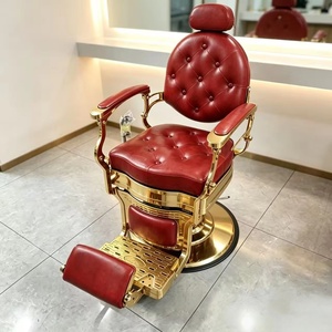 Sillón <span class=keywords><strong>de</strong></span> Barbería Vintage Hidráulico Reclinable, Silla <span class=keywords><strong>de</strong></span> Peluquería <span class=keywords><strong>de</strong></span> Lujo, Silla <span class=keywords><strong>de</strong></span> Estilismo Resistente para Barbería y Salón <span class=keywords><strong>de</strong></span> Belleza - Product Image 5