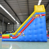 Toboggan gonflable commercial à double voie en PVC, couleur arc-en-ciel, pour enfants, idéal pour les fêtes en plein air, la location et les parcs d'attractions