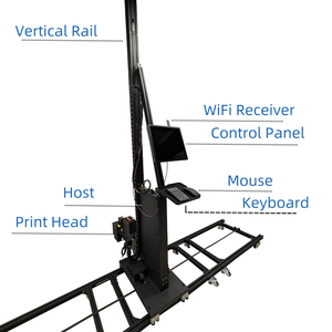 Mini xách tay dọc <span class=keywords><strong>UV</strong></span> mực 3D 5D tường máy in cho in ấn hình ảnh trên bê tông/Thủy tinh/Gốm tường máy in - Product Image 2
