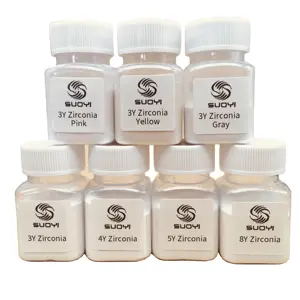 China Manufacturer Yttrium Stabilized Zirconium Oxide 3Y 4Y 5Y Yttria Stabilized Zirconia Powder for dental block
