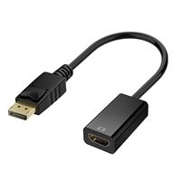 Adaptateur DP vers HDMI SYONG 4K30Hz de haute qualité, convertisseur DP mâle vers HDMI femelle compatible avec PC, ordinateur portable, téléviseur, moniteur, projecteur