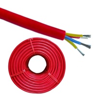 Kabel Silikon Multicore Fleksibel Tahan Suhu Tinggi 2Core 4Core Kabel Silikon Tahan Panas untuk Otomasi Industri