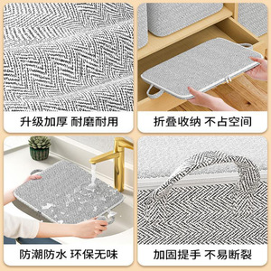 Clothing Organizer Storage Bag 110L 150L Gray Rectangle Quilt Bag For Moving Clothes And Bedding - Product Image 2