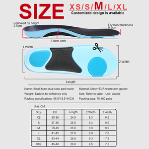 Orthopädische Schuheinlagen für Plattfüße Hohe Gewölbestütze EVA Stoßdämpfung Lauf- und Sportschuhe Einlagen - Product Image 5