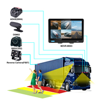 Kit de Seguridad Universal para Vehículos con 5 Cámaras, Sistema de Monitoreo MDVR con Visión AI y Voltaje Amplio de 9-36V para Camionetas Comerciales, Remolques y Montacargas