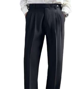 Hot Sell Men's Slicks Straight Leg Summer Casual <b>Pants</b> Loose <b>Suit</b> <b>Pants</b> - Product Image 1