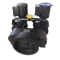 Compresseur d'air sans huile à haute performance, pompe refroidie par air, construction en fonte, capacité d'air de 12 mètres cubes, 380V, industriel