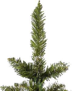 Arbre de Noël en PVC avec <span class=keywords><strong>sapin</strong></span> artificiel à pointe de neige et support métallique pliable de 4 pieds, <span class=keywords><strong>180</strong></span> pointes, vert - Product Image 3
