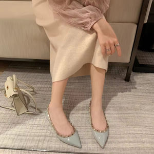 Zapatos de Tacón Ultra Alto de Moda para Mujer, Sandalias con Punta Abierta y Correa de Cuero Patentado para el Verano, Sexy para Discoteca - Product Image 3