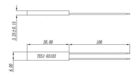 Module Peltier TEC TES1-03103 pour équipement de beauté, épilation, élément de refroidissement, cellule de refroidissement, puce laser médicale, refroidisseur thermoélectrique