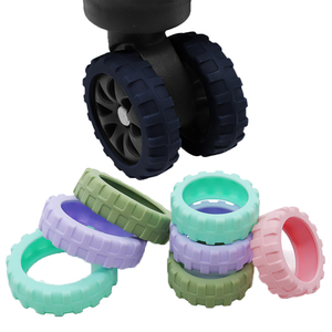 Hành lý bánh xe bao gồm 8pcs đi du lịch túi xe đẩy Caster đặt hành lý va li bánh xe im lặng bảo vệ bao gồm - Product Image 1