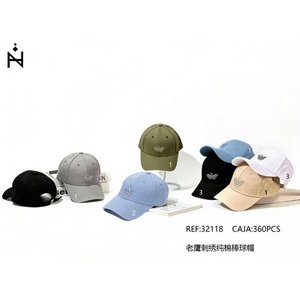 Cappellino da Baseball in Cotone con Ricamo Aquila, Unisex, per Uso Esterno - Product Image 1