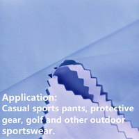 Tela Elástica Transpirable 75% Nailon 25% Spandex para Pantalones de Golf, Tela Deportiva de 4 Vías, Certificación OEKO-TEX, Ligera, 180gsm