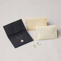 PandaSew Pochette Cadeau de Luxe Personnalisée en Microfibre Suédée pour Colliers, Boucles d'Oreilles, Bagues, Épingles à Cheveux et Bijoux