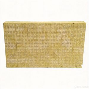 Panneau de laine de roche haute densité, carré, résistant au feu, isolation thermique pour les murs des bâtiments industriels modernes - Product Image 1