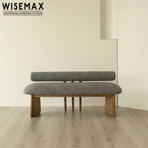 WISEMAX FURNITURE Maison nordique Salon <span class=keywords><strong>Entrée</strong></span> Bois Tabouret à langer Canapé Lit <span class=keywords><strong>Banc</strong></span> en tissu pour Hôtel Restaurant Villa - Product Image 2