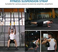 CHENGMO SPORTS-Bandas de fitness para yoga Trx de estilo básico, cinturón colgante de acero, cuerda de tracción para ejercicio de tensión, banda de resistencia, suspensión