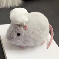 Peluche personnalisée mignonne en forme de souris, confortable, réaliste, adorable, en forme de hamster, petite, pour mascotte de dessin animé