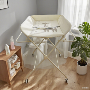 Muebles Multifuncionales Portátiles para Guardería, Estación de Cuidado Infantil para Cambio de Pañales, Cambiadores de Bebé Plegables con Ruedas - Product Image 5