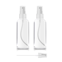Vente en gros de flacons pulvérisateurs transparents vides pour cosmétiques, parfums et alcool, avec pompe, en différentes tailles : 10 ml, 50 ml, 100 ml, 150 ml, 200 ml, 500 ml.