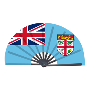 Abanicos Plegables de Bambú con la Bandera de Fiyi al por Mayor, Abanico de Mano para Carnaval, Boda, Festival, Fiesta, Agencia de Viajes - Product Image 5