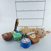 Vente d'usine : Mini porte-monnaie en silicone imperméable, motif dessin animé mignon et simple, avec pochette ouverte, cadeau promotionnel, couleur et logo personnalisables, avec chaîne