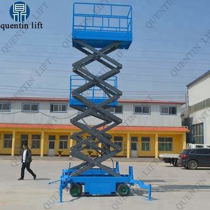 4 mètres 6m 8m 15m Batterie hydraulique mobile Remorque <span class=keywords><strong>Table</strong></span> élévatrice électrique à ciseaux - Product Image 3