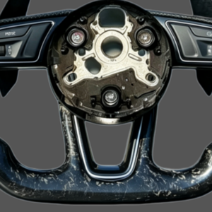 Volant en cuir et fibre de carbone forgée amélioré pour <span class=keywords><strong>Audi</strong></span> R8 B8 B9 <span class=keywords><strong>RS</strong></span> A3 A4 A5 A6 <span class=keywords><strong>TT</strong></span> A7 A8 Q3 05 Q7 S3 S4 S5 RS3 RS4 - Product Image 5