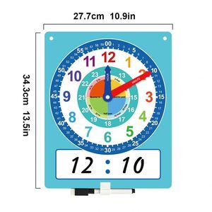 Reloj de Pared Educativo de Papel Ecológico para Niños, Material Didáctico para el Aula y el Hogar - Product Image 6