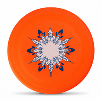 Disque volant pour chien TPU classique et moderne, orange fluorescent, 220/240 mm, jouet interactif pour chien