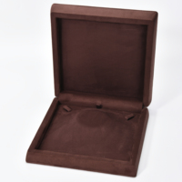 Coffret à bijoux en velours de luxe, emballage personnalisé pour bijoux, boîte de présentation pour bague, collier, bracelet, marques de bijoux haut de gamme
