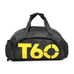 Offre Spéciale logo personnalisé capacité bagages imperméable polyester hommes Gym sport bagages polochon voyage sac avec compartiment à chaussures