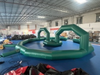 Parcours d'obstacles gonflable commercial, jeu gonflable Wipeout pour la cohésion d'équipe, idéal pour la location événementielle