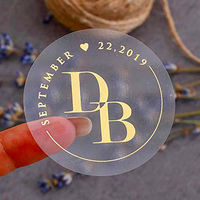 Étiquettes adhésives personnalisées avec logo imprimé, imperméables, dorées, pour cosmétiques, transparentes en BOPP, texte et logo personnalisés, promotionnelles