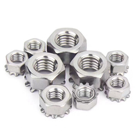 Prix d'usine Écrous de blocage K-Lock à dents en acier inoxydable galvanisé et zingué, filetage métrique M3 M4 M5 M6, pour meubles
