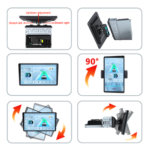 Autoradio universel 9,5'' 10,36'' 360 °   Autoradio Android avec écran rotatif détachable, <span class=keywords><strong>navigation</strong></span> GPS, Carplay, WIFI, DSP, FM, BT, DVR - Product Image 4