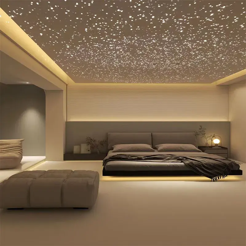 Ster Plafond Bioscoop Fiber Plafond Hotel Lobby Interieur Glasvezel Verlichting Starry Star Voor Bioscoop Dak Plafond Auto Decoratie