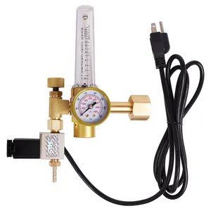 Carbon Dioxide Regulator Plants CO2 Gas Pressure Reducer 0~4000PSI Manometer Temp&Humidity Control For Hydroponics Greenhouse