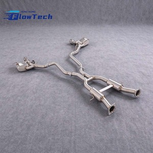 ระบบท่อไอเสียแบบ Cat-Back พร้อมวาล์ว FlowTech T304 สแตนเลสสตีล ผิวขัดเงา สำหรับรถจี๊ป แกรนด์เชอโรกี WK2 3.6L 6.4L ปี 2011-2021 - Product Image 1