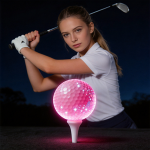<b>LED</b> <b>Light</b> up Golf Ball with <b>Star</b> Alignment Aid Customizable Colors for Enhanced Accuracy and Visibility on Night - Product Image 1