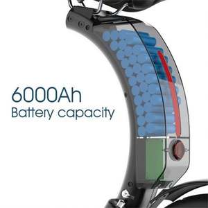 Chine usine 14 pouces 350W Scooter électrique avec moteur de moyeu arrière en alliage d'aluminium vélo pliant alimentation par batterie au lithium - Product Image 5