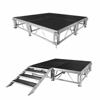 Scène mobile en aluminium, scène modulaire en aluminium/plateforme pour mariage et petits événements musicaux