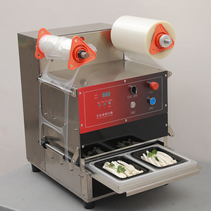 Automatic Multi-Cavity Tray Sealing Machine Food Ready Meal Pack Container Heat Seal Tofu Tray Sealing Foil <b>Film</b> Packaging Tray - Product Image 3