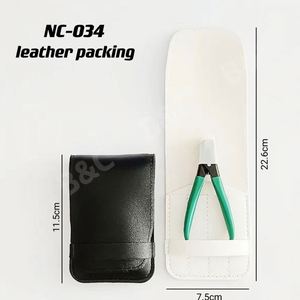 Estuche Protector Portátil de Acero Inoxidable para Pinzas de Oídos, Tijeras para Cutículas de Cuero PU, Bolsas para Tijeras de Uñas, Ideal para Regalos - Product Image 4